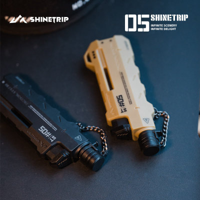 ShineTrip山趣户外露营伸缩打火机防风充气点火器木炭烧烤明火露