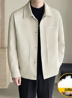 模特图~男尚同款白鸭绒轻薄羽绒服 BY201/P165
