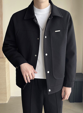 模特图~大码男装2025秋季爆款高克重夹克外套 K680/P98