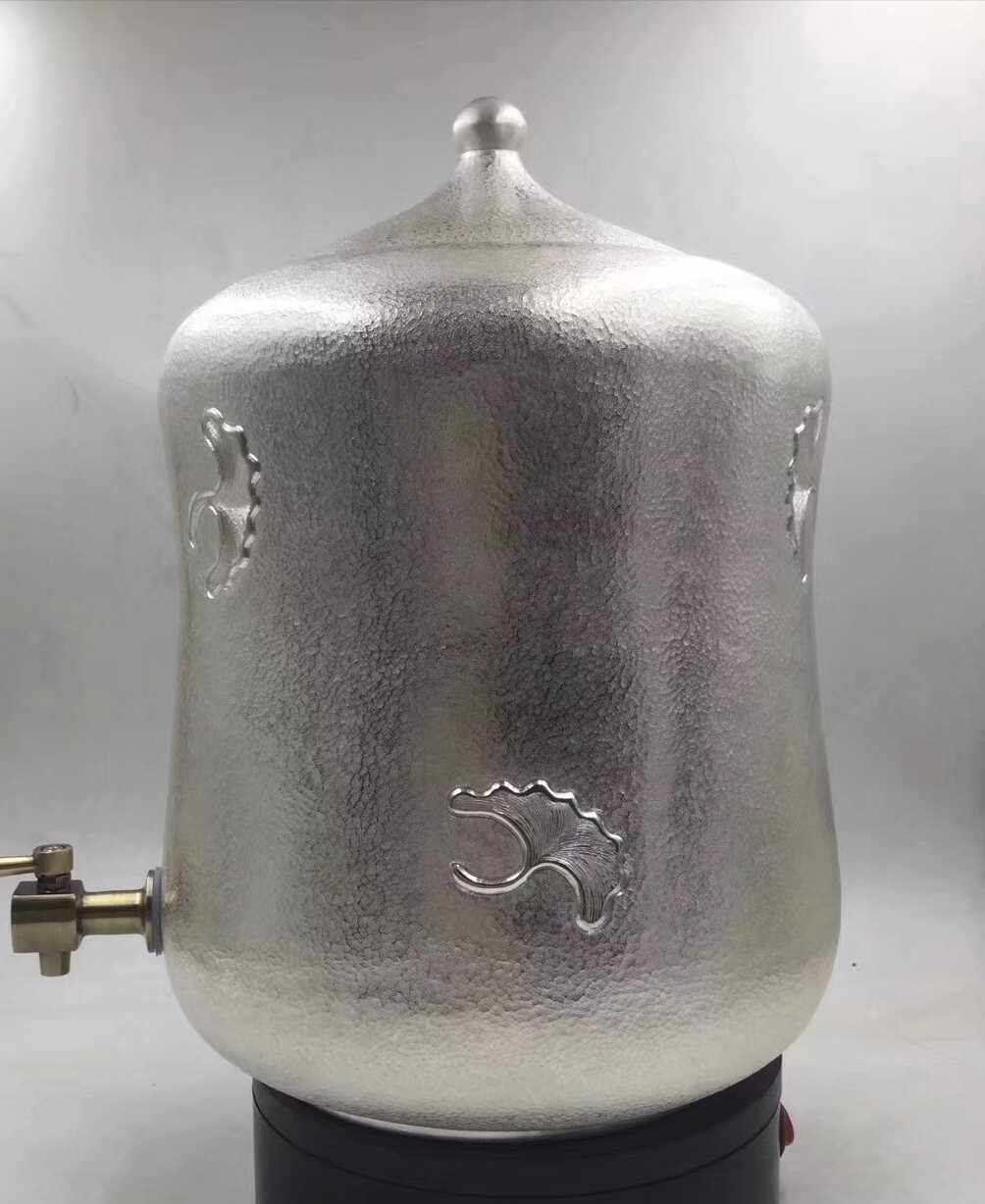 银缸足银999纯银水缸手工酒缸大茶缸米缸储水桶银罐家用摆件礼品
