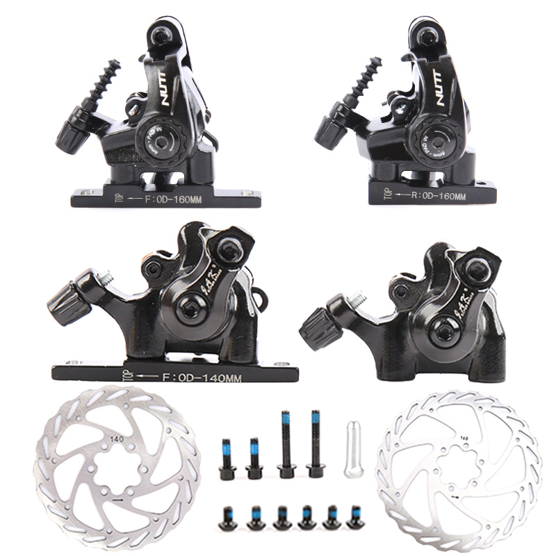 台湾NUTT JAK 山地公路自行车线拉碟刹34mm孔距夹器平装 双边制动
