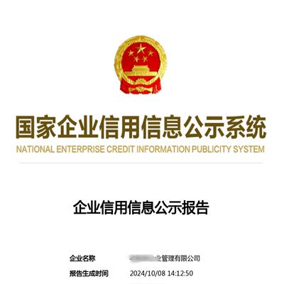 国家企业信用信息公示系统 企业报告 代下载，代办北京天津工商