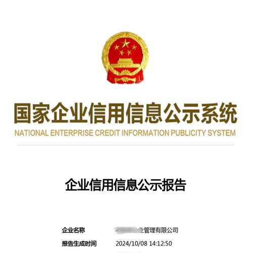 国家企业信用信息公示系统 企业报告 代下载，代办北京天津工商
