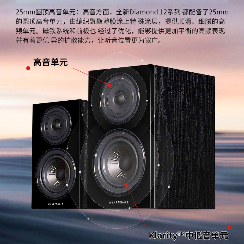 乐富豪钻石12.1 发烧HiFi音响书架箱家用无源音箱高保真音响