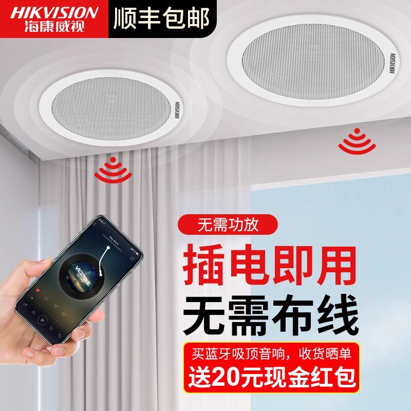 海康威视店铺220V蓝牙嵌入式音箱