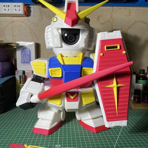 小米萤石监控3D打印定制高达摆件