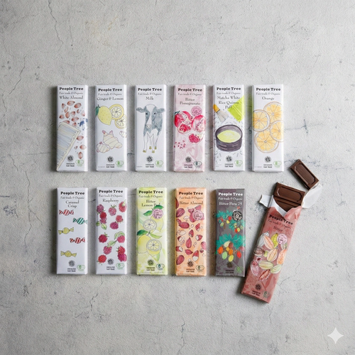 新上市日本people tree有机巧克力牛奶巧克力石榴草莓坚果黑巧