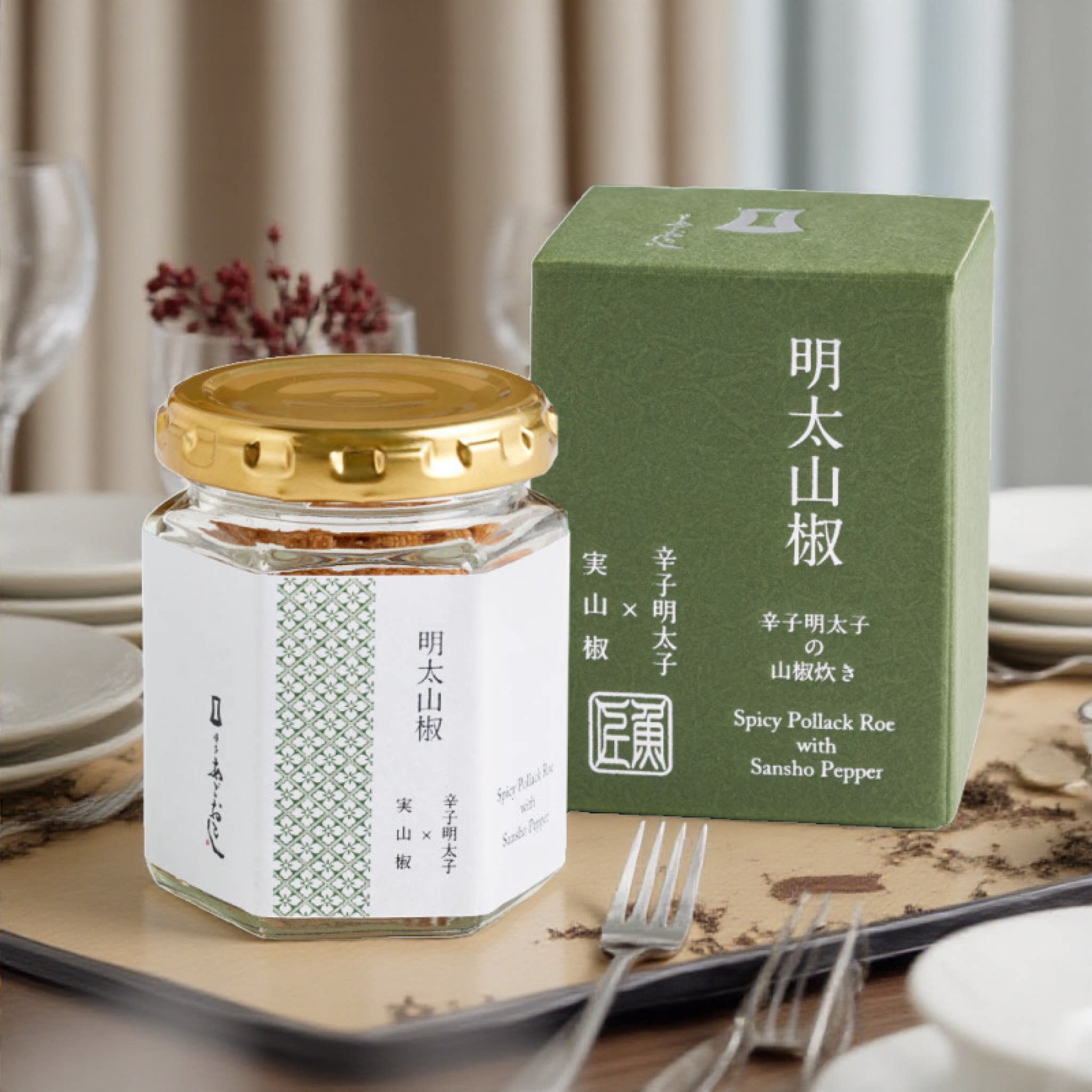 老客人推荐日本代购进口明太子山椒味即食下饭拌饭酱盒装调味料