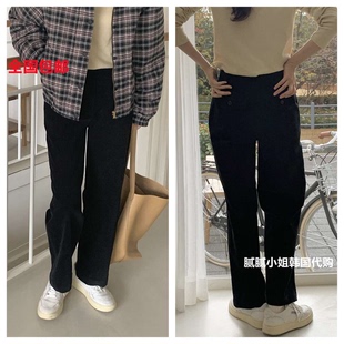 韩国 高品质Brunch112302秋冬 1oo棉 复古 磨毛质感赞 直筒裤