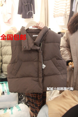 韩国东大门代购cobalt拉链蓬蓬棉衣马夹外套