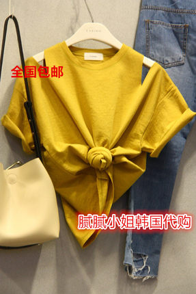 11EVEN 韩国东大门代购 短袖休闲圆领T恤