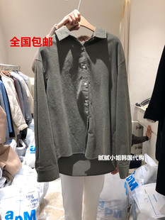 秋冬韩国东大门代购grace翻领显瘦衬衫101517