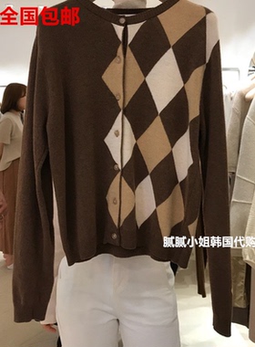 秋冬新品韩国东大门代购the able图案针织开衫81911