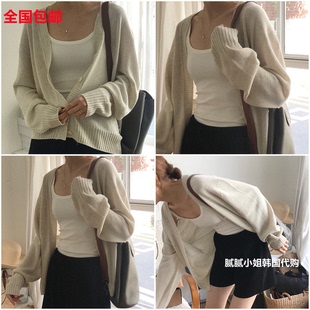 开衫 韩国高品质Bas Standard042906夏日麻料一片式