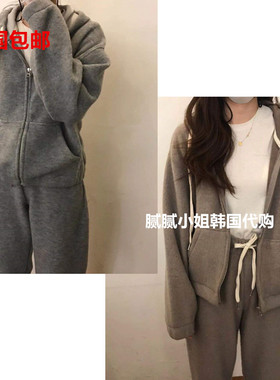 韩国 Vegetable 123230 磨毛感 舒适 连帽卫衣