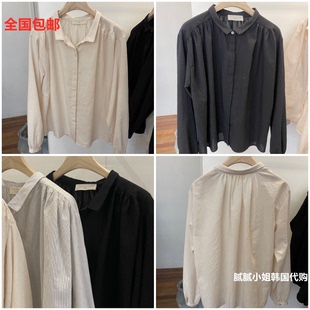 2025春韩国东大门代购vegetable-p亲肤气质衬衫032503