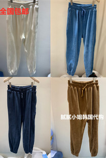 系带束脚休闲裤 Rosie 纯色净版 新款 P韩国东大门2025秋冬女装