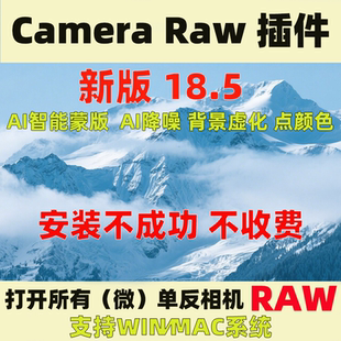 Camera Raw插件18.5ACR修图br调色ps滤镜人像索尼a7M5远程安装