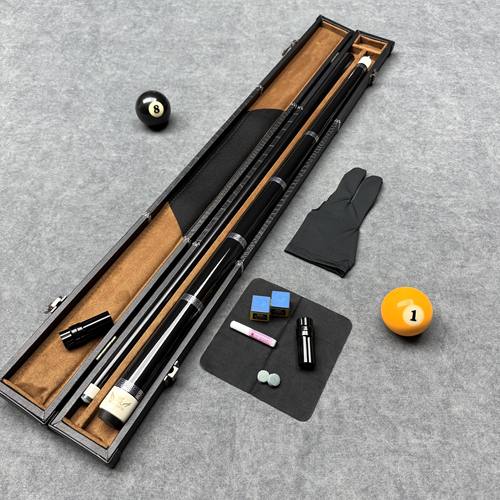 征途3 奥斯本台球杆1比1复刻镶嵌全新银环做工中式黑八杆九球手工