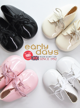 特价英国Early Days男女宝宝春秋高帮学步鞋婴儿软底室内学步前鞋