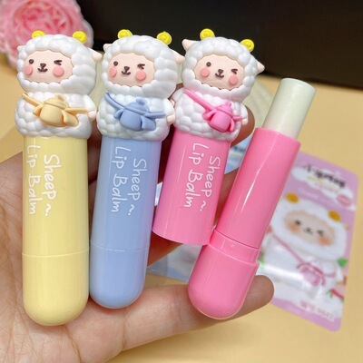 可爱小羊润唇膏无色保湿补水防裂