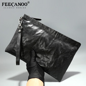 头层植鞣皮新潮手拿包休闲真皮手抓包 商务手挽包 手夹包 时尚 男士