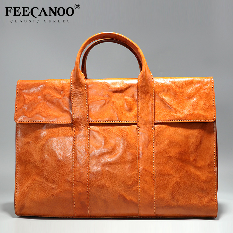 新款韩版潮流男士手提包复古真皮公文包青年休闲男包文件包办公包