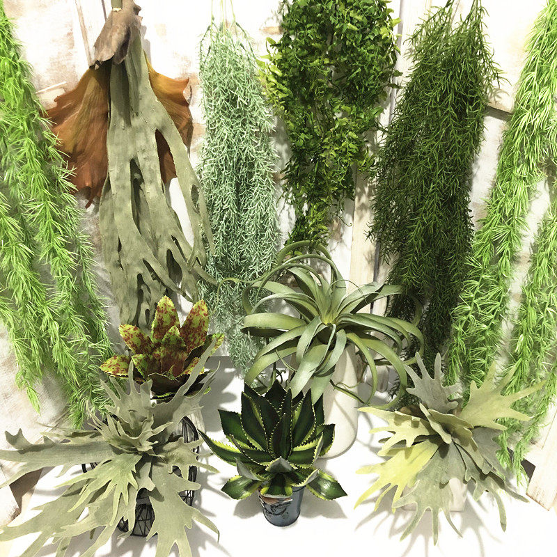 仿真沙漠热带雨林植物特大鹿角蕨叶空气草工程造景装饰垂挂绿植挂,鲜花速递/花卉仿真/绿植园艺,仿真绿植,淘宝优惠券,粉丝福利购,淘宝优惠卷