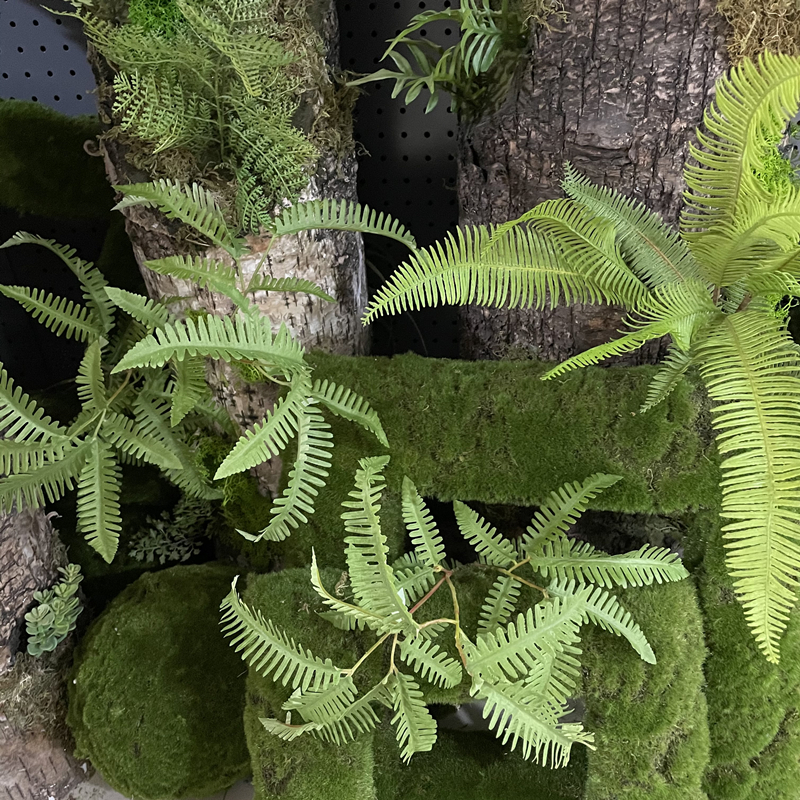 新款仿真芒蕨叶长杆肾蕨植物室内餐厅景观造景装饰高端蕨类绿植叶