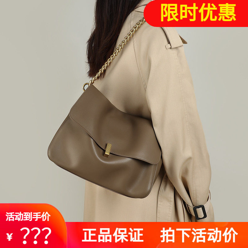 Viney包包女士2026新款斜挎托特女包夏天大容量子母袋真皮腋下包