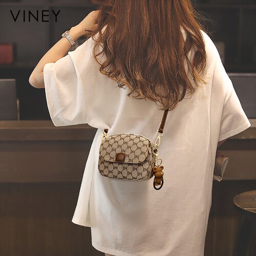 Viney包包女士2025新款女包斜挎包夏季轻奢高级质感小众单肩小包