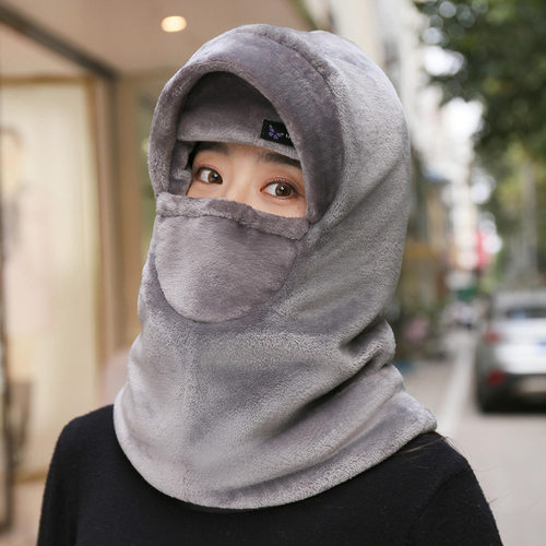 冬季口罩围脖一体加绒保暖包头帽