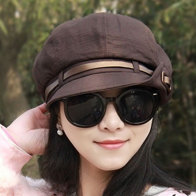 八角帽鸭舌帽女时尚百搭