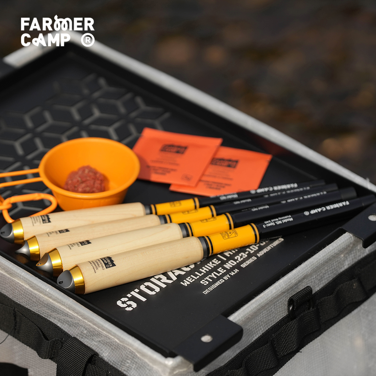 Farmer Camp黄色小物钓鱼竿微物钓鱼 1.5/1.8/2.1/2.4m溪流钓手竿