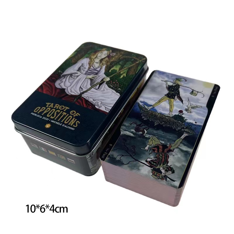 铁盒Tarot of Oppositions 对立英文塔罗牌