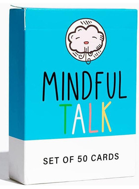 Mindful talk充满智慧的谈话全英文儿童卡牌游戏家庭聚会休闲卡牌