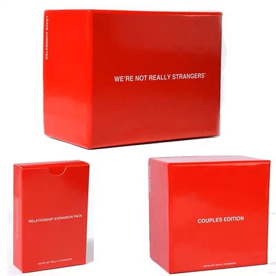 We're Not Really Strangers陌生人情侣拓展成人游戏问答桌游卡牌
