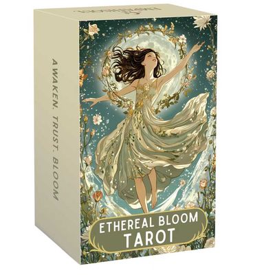 天地盖 小清新缥缈塔牌 Ethereal Bloom Tarot 12×7英文卡牌游戏