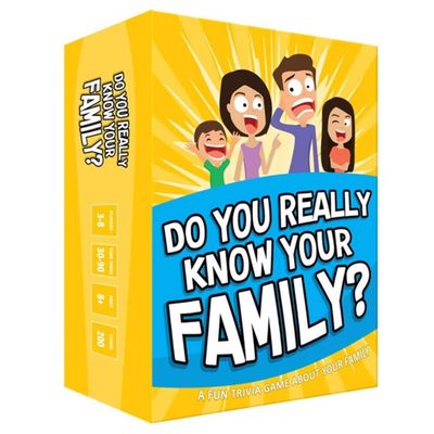 Do You Really Know Your Family? 对话开场白的家庭聚会游戏卡牌