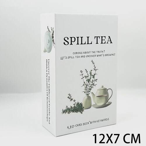 Spill Tea Oracle Card洒茶茶叶神谕卡12X7cm 天地盖英文卡牌游戏
