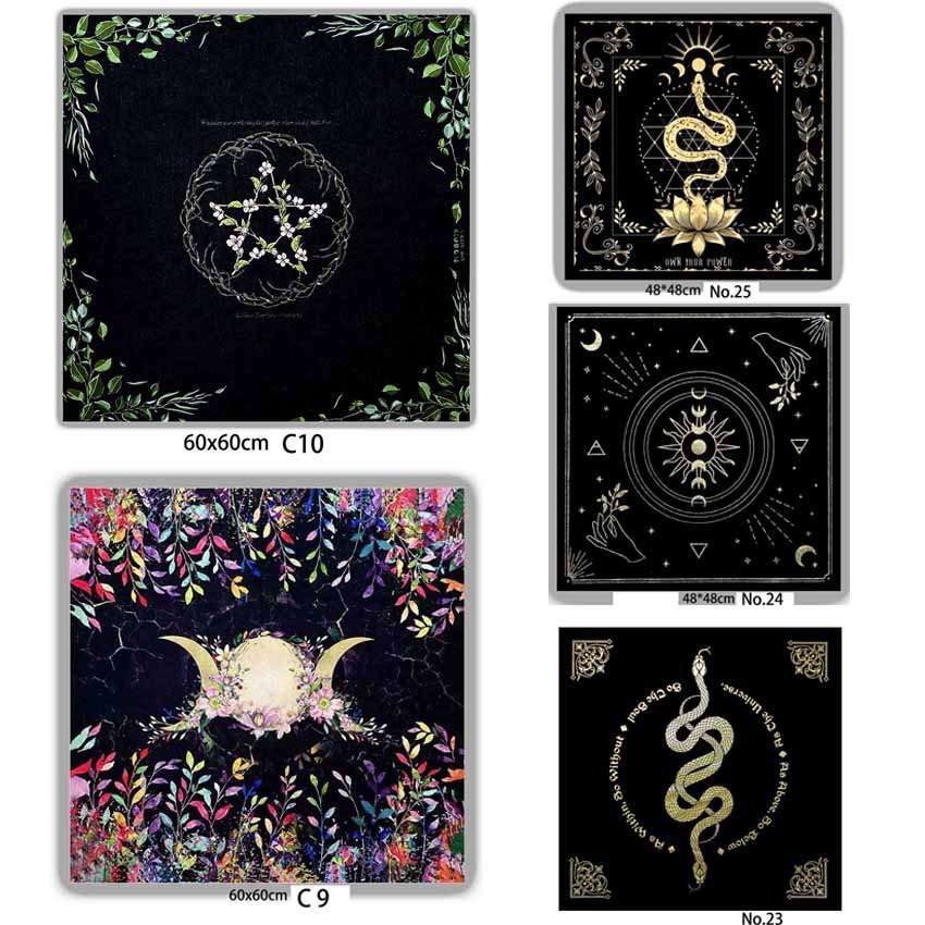 加厚桌布Tarot playmat 高清晰图案烫金塔罗布