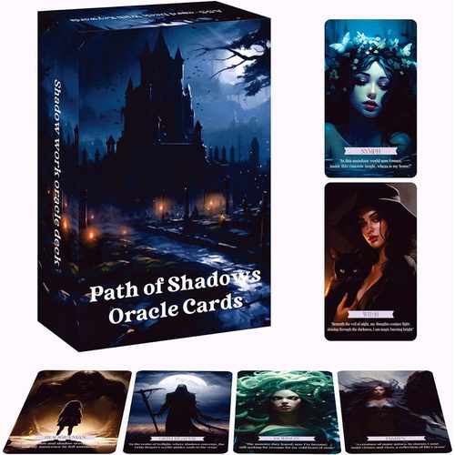 原创Path of Shadows Oracle阴影之路神谕 天地盖12X7CM 英文卡牌