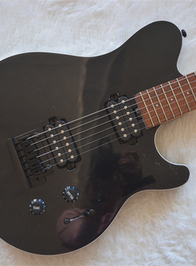 美国musicman旗下sterling小双摇电吉他ax3s限量款黑白范海伦御用