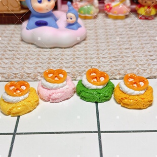 卡通可爱立体奶油泡芙胶碱水包蛋糕奶油胶diy手工配饰树脂 新款