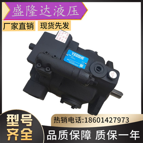 现货台湾YEOSHE/油升油泵V18HL1/2/3/4RS1/2-10X柱塞油泵铸铁电动