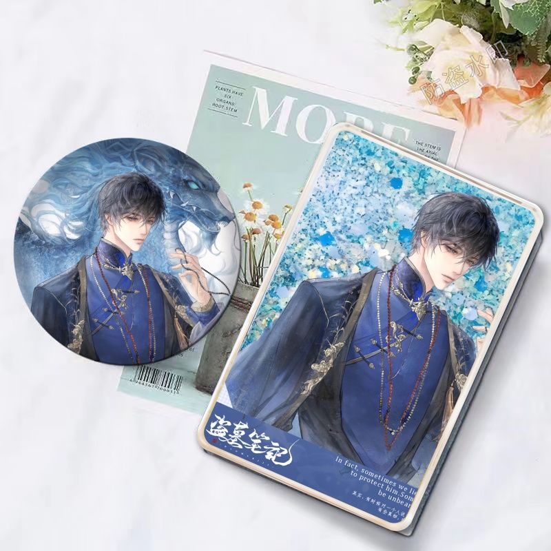 盗墓笔记流沙张起灵麻将咕卡吧唧礼物徽章摆件立牌学生创意咕卡砖