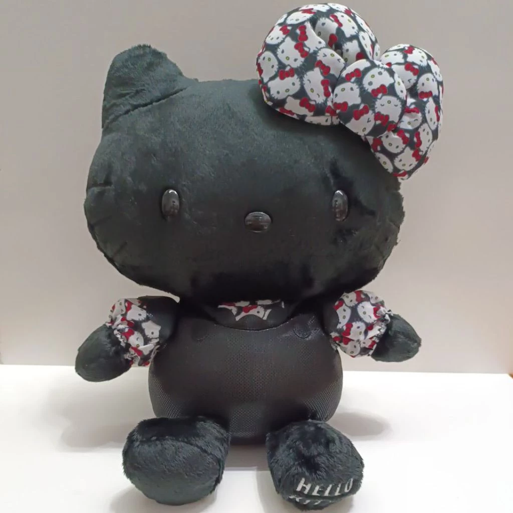 kitty 绒毛娃娃 玩偶布偶 黑 公仔 28CM