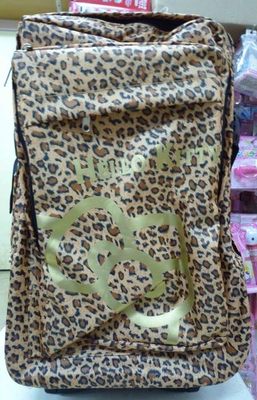 Hello Kitty 凯蒂猫~布面行李箱/旅行箱/登机箱『米豹纹』