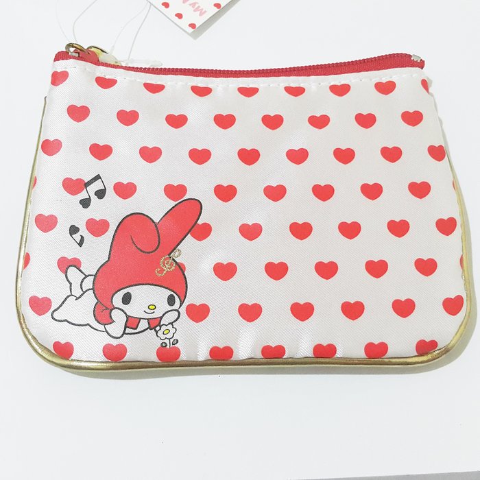 美乐蒂 爱心满满造型面纸包零钱包车票夹/化妆品/手鍊印章收纳包