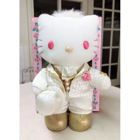Hello Kitty 娃娃 玩偶 结婚 婚礼 对偶 限量 珍藏